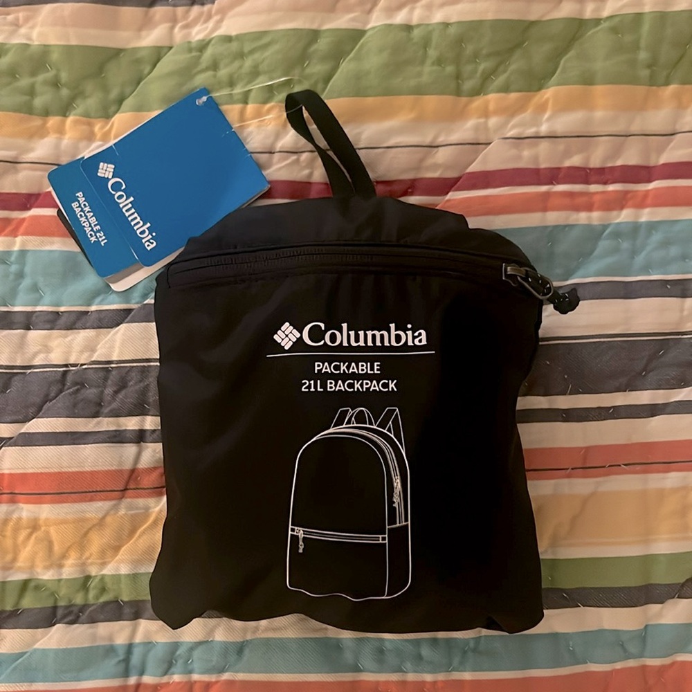 Brand New (NWT) | Columbia - Black - Lightweight Packable II 21L Backpack